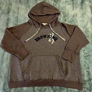 BROWNING | XXL | Women’s Hooded gray heather/dark gray Hoodie